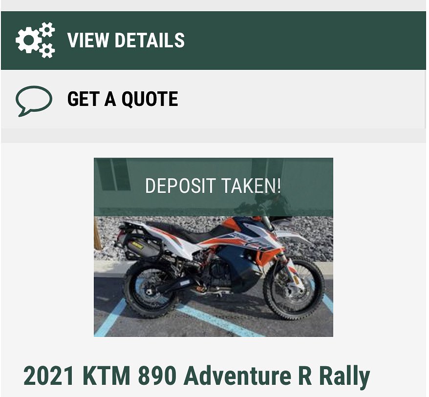 KTM 890 Adventure R Rally 