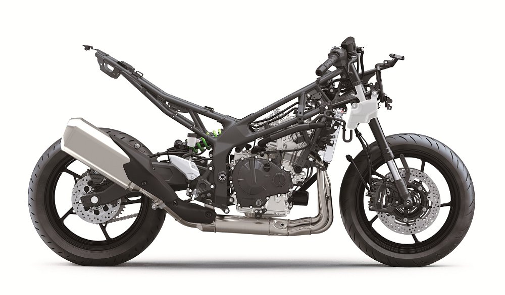 Kawasaki ZX-4RR KRT Edition with bodywork removed