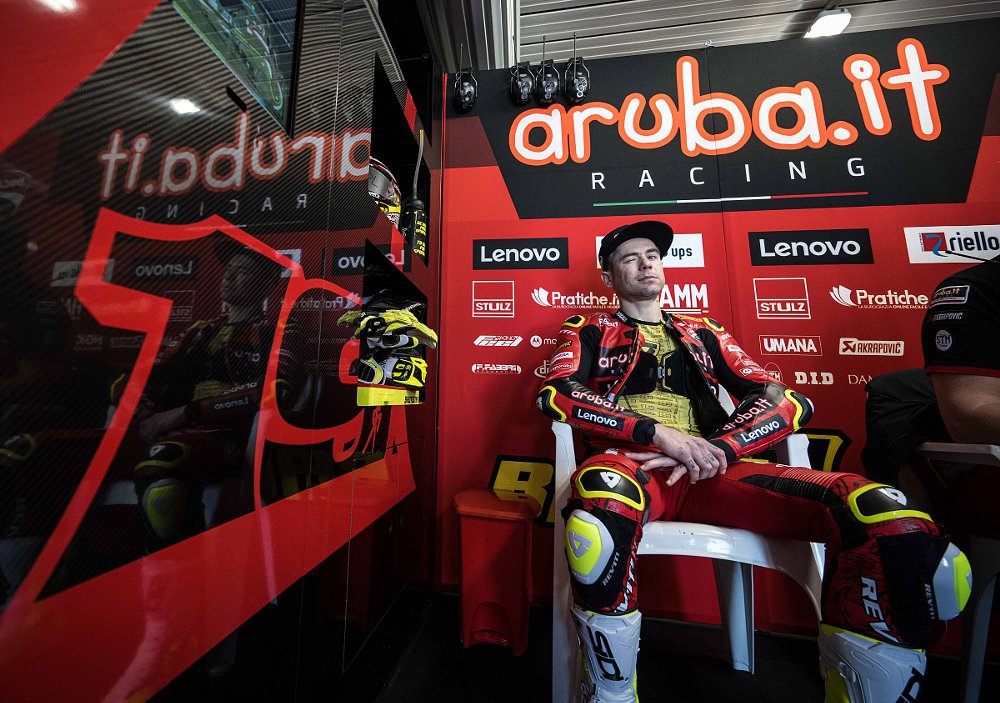 Bautista in the paddock