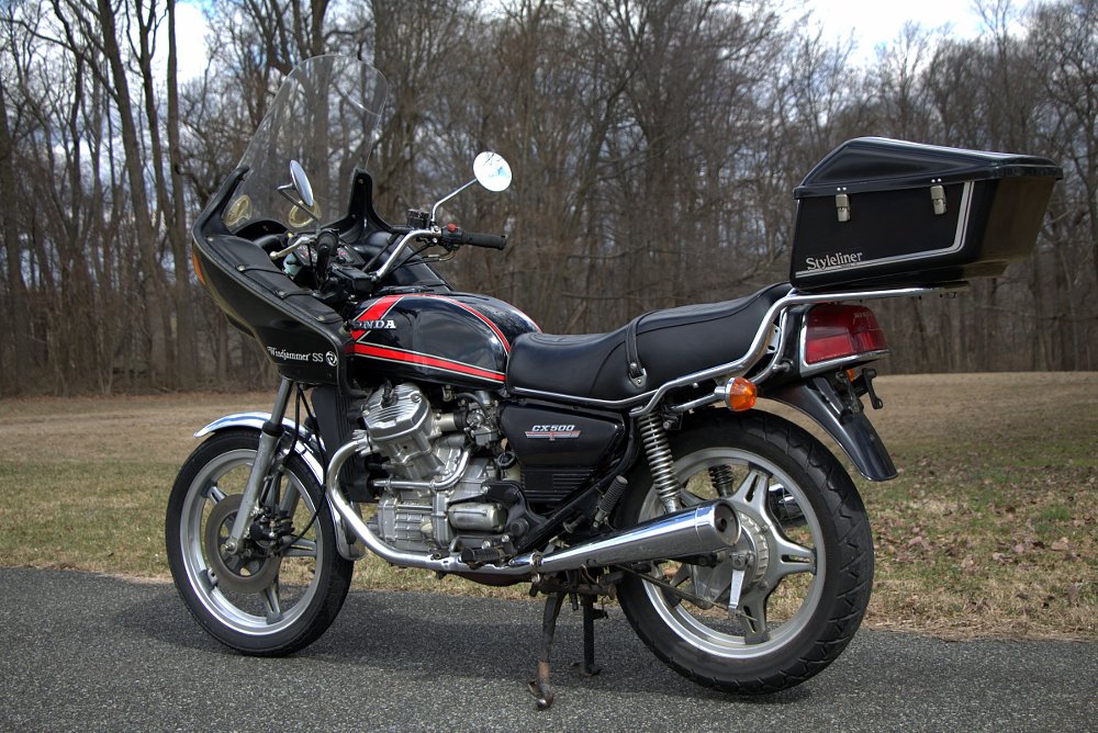 rear view of the 1978 Honda CX500