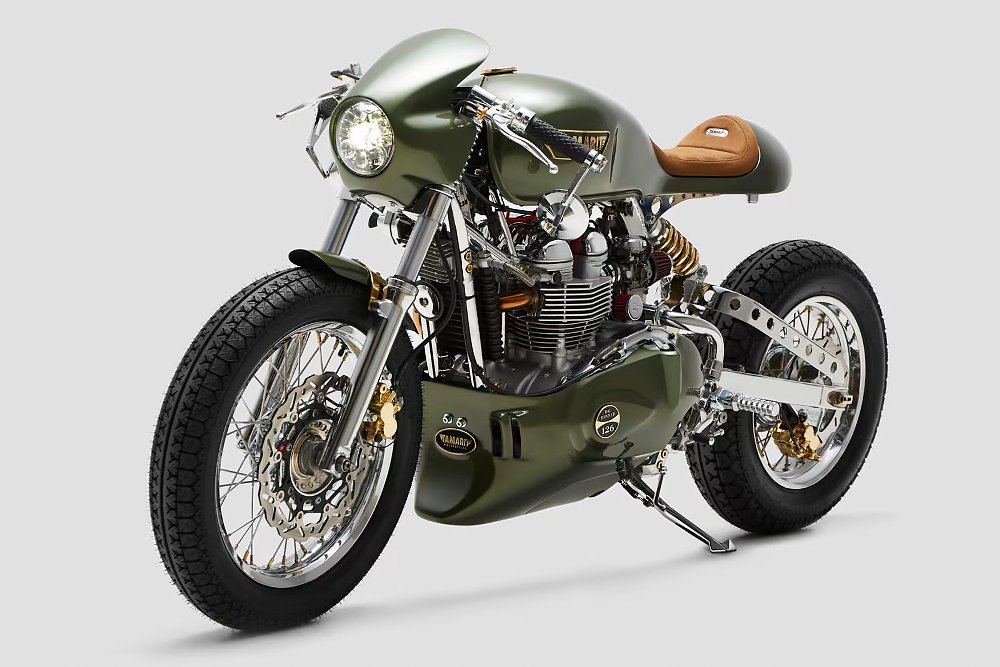 front view of the Dr. Banner custom motorcycle