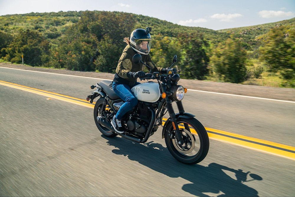 Hunter 350 on a country road