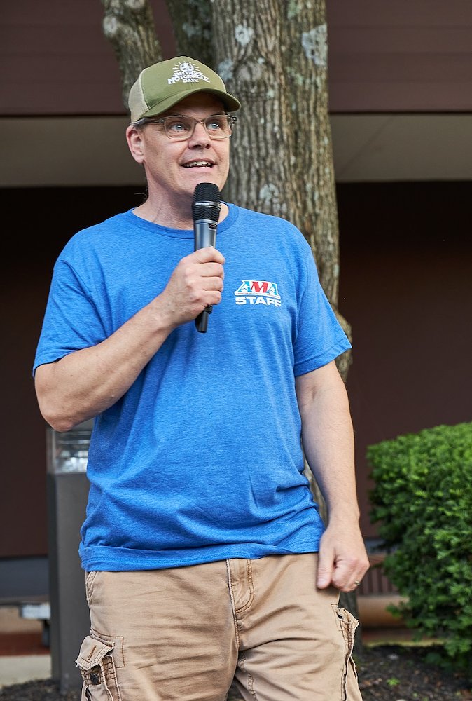 Rob Dingman speaking at an AMA event