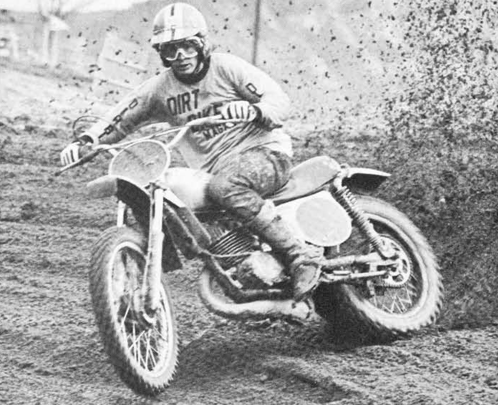 Archive image from Dirt Bike Magazine review of the CR250M