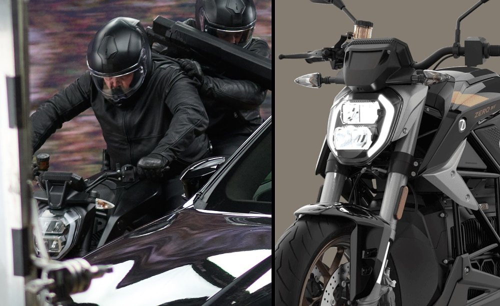 photos of the BMW film shoot and a closeup of a Zero SR/F