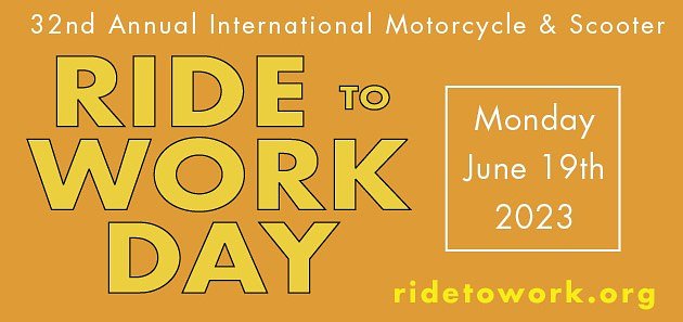 You don't have to commute to participate in the annual Ride to Work Day.