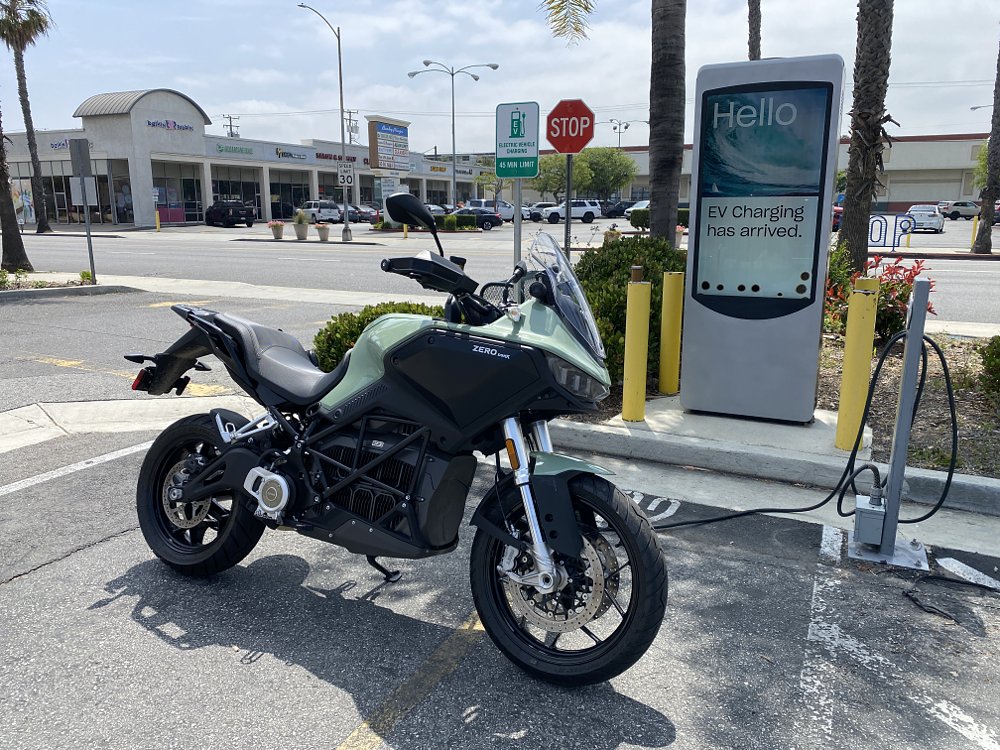 Zero DSR/X at at Level 2 public charging station. 