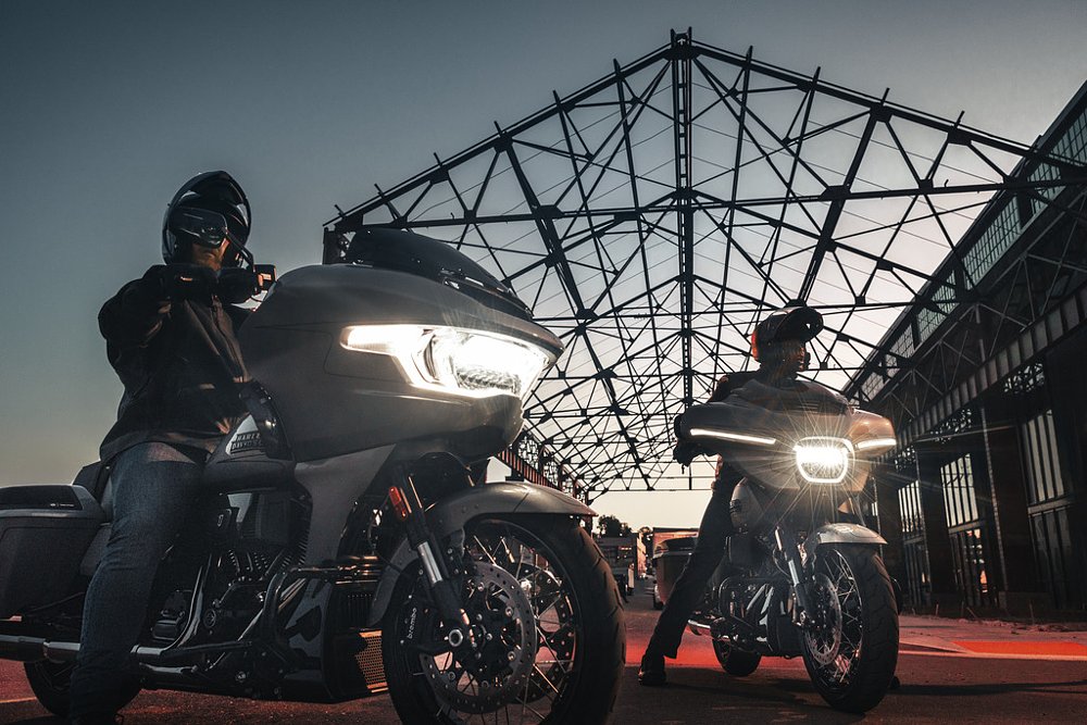 New LED lighting redefine Harley-Davidson's iconic Batwing and Shark Nose fairings.