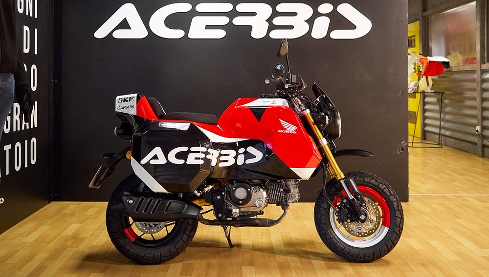 Acerbis' XXL fuel tank yields more than 4,600 miles of range.