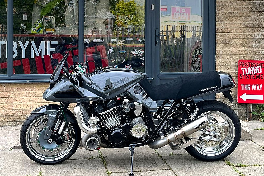 side view of the turbocharged Katana