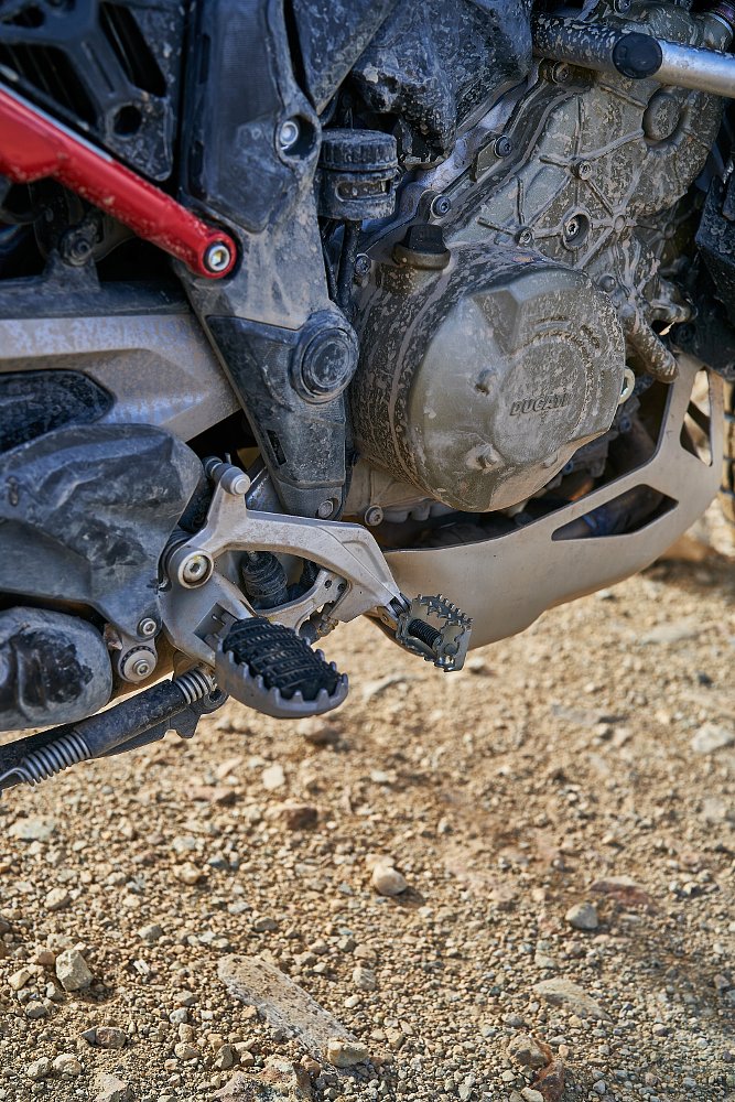 closeup of brake pedal