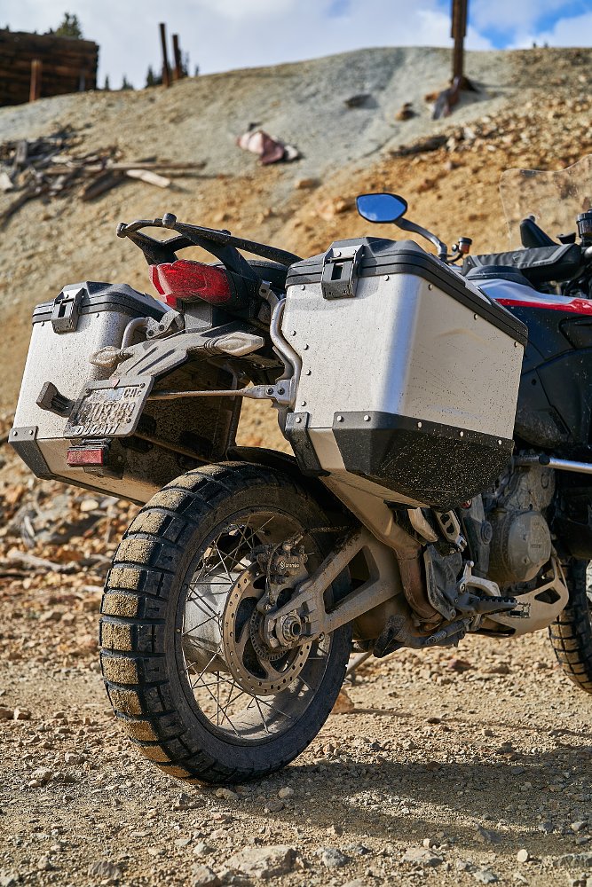 rear of the Multistrada V4 Rally
