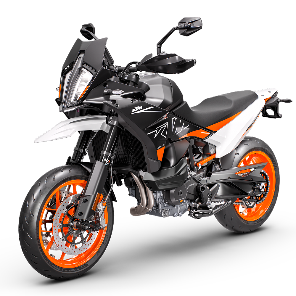 studio photo of a KTM 890 SMT