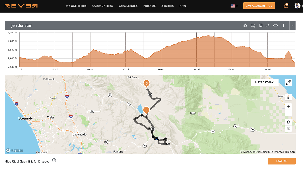 a map illustration of the roads ridden on sv650