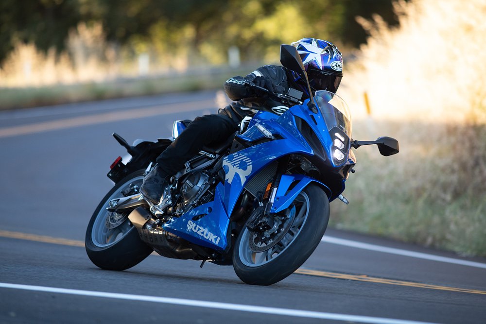 2024 Suzuki GSX-8R on the road