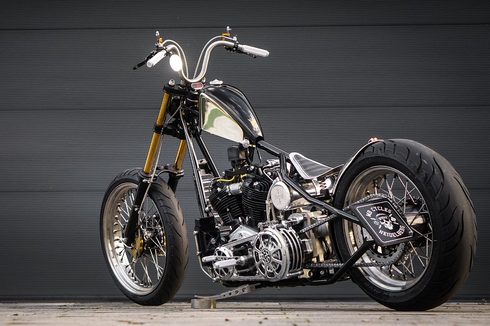 rear view of the chopper