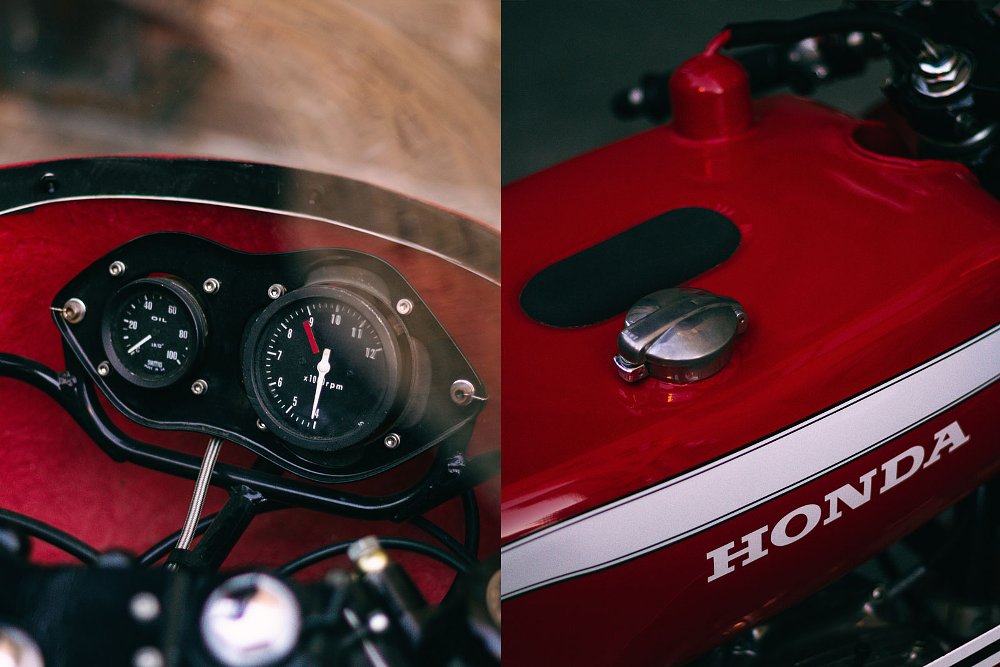 dash on the custom with minimal gauges