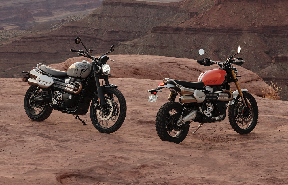 2024 Triumph Scrambler 1200 X and XE static beauty