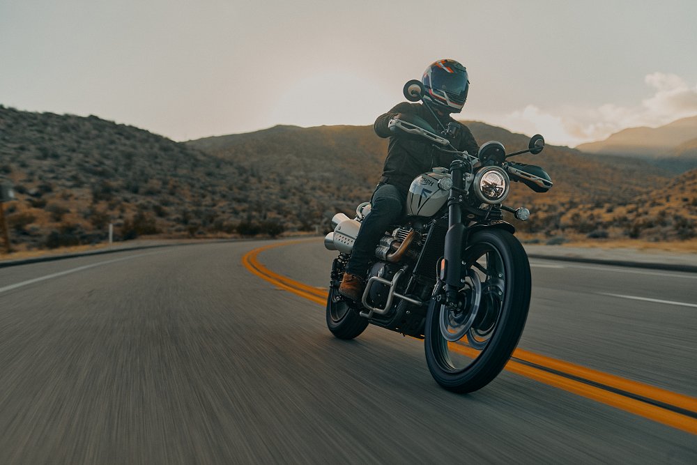 2024 Triumph Scrambler 1200 X on the street