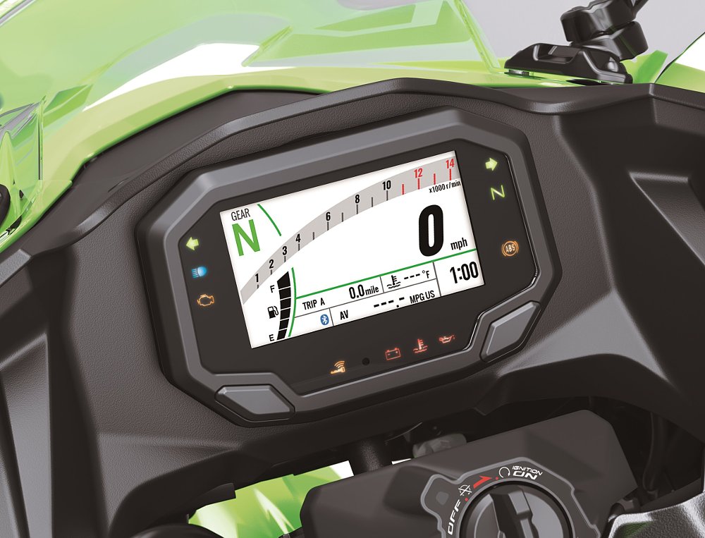 TFT display on Ninja 500 SE