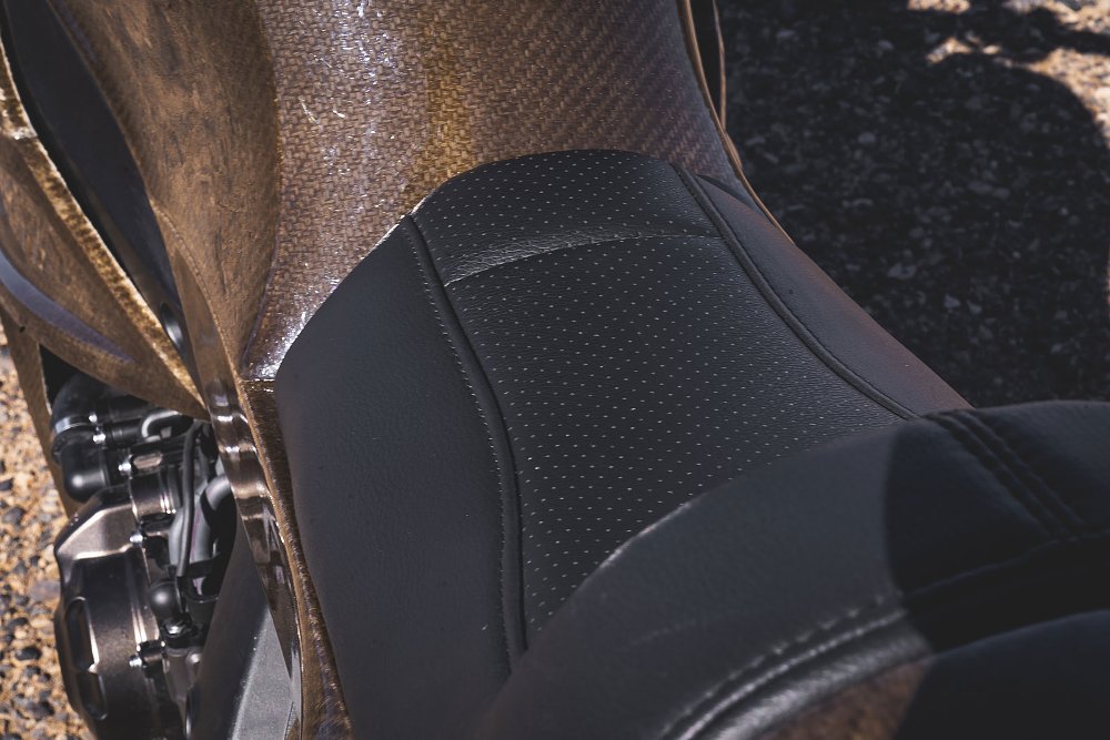 close shot of seat and bodywork