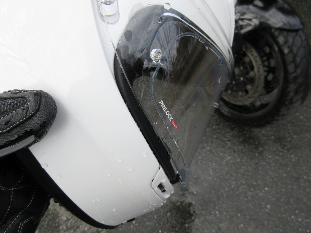 wet helmet with a Pinlock insert in the faceshield