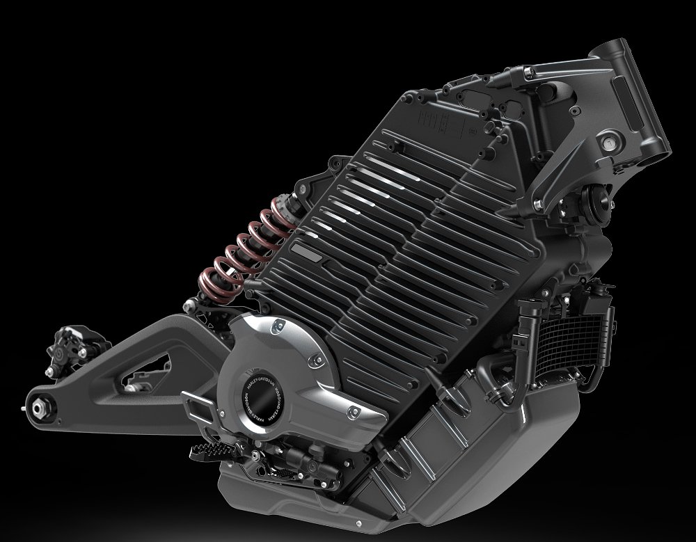 LiveWire S2 powertrain detail.