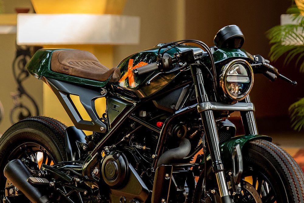 front view of the motorcycle