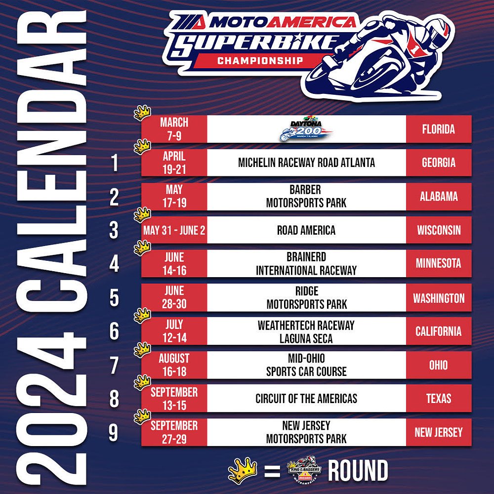 2024 MotoAmerica schedule