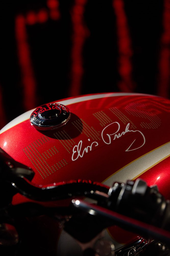 Elvis signature on the red fuel tank
