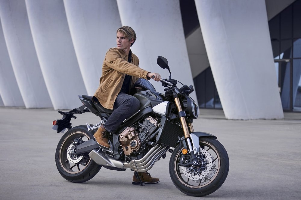 young rider on a Honda CB650R