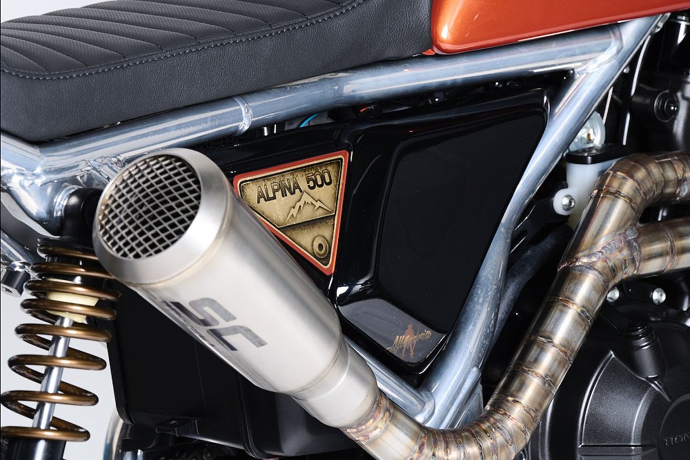 close shot of exhaust