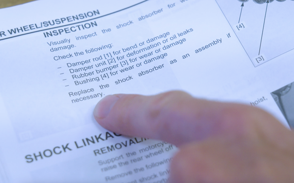 Motorcycle OEM shock service recommendation