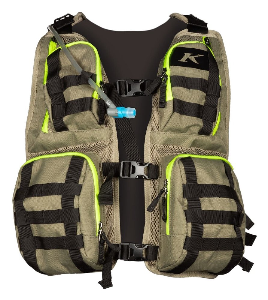 studio photo of Arsenal vest with pockets in sage green