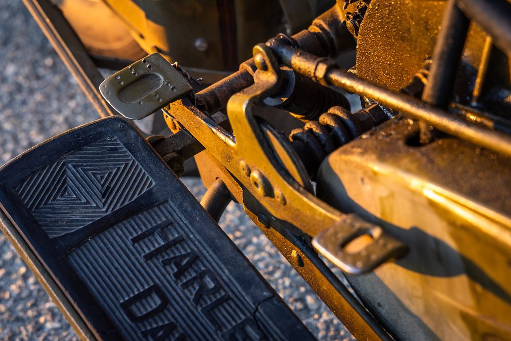 1924 Harley-Davidson Model J clutch pedal.
