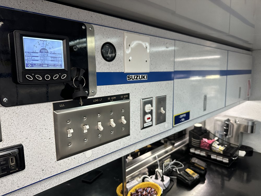 Suzuki SuperMotocross truck generator control detail.