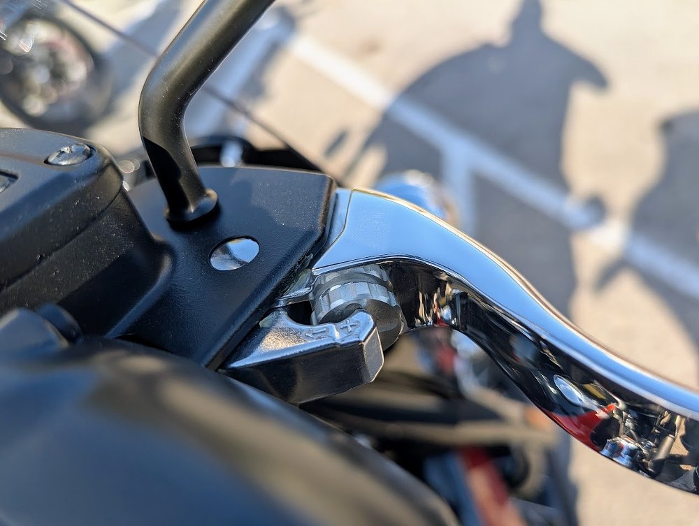 view of adjustable brake lever