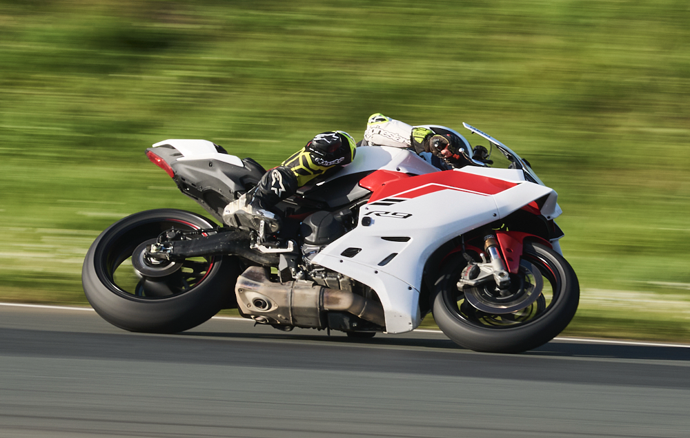 2025 YZF-R9 at speed at sonoma