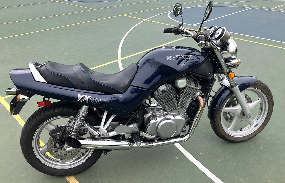 black Suzuki VX800 sport cruiser