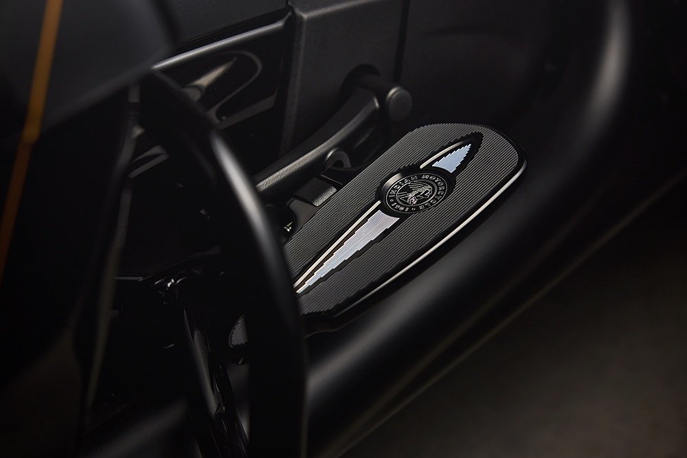 studio photo of the passenger floorboards on the Pursuit Elite