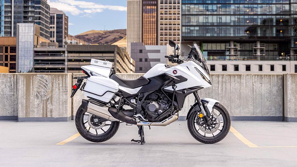 A profile shot off Honda's NT1100 Police bike.