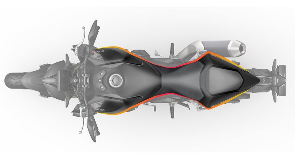 illustration showing the shape of the Hornet from overhead