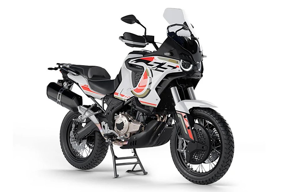 The MV Agusta Lucky Explorer 5.5 concept shot against a white background.