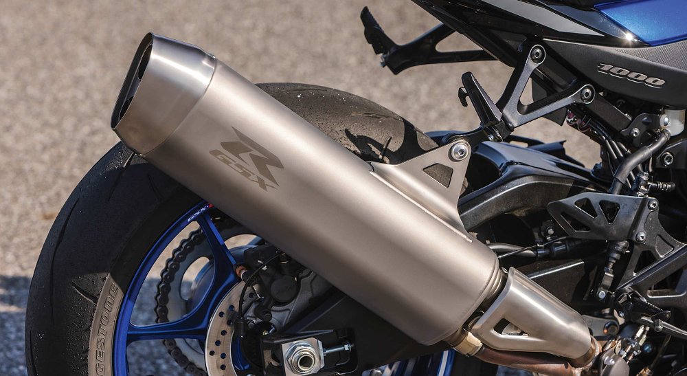 close view of slimmer muffler