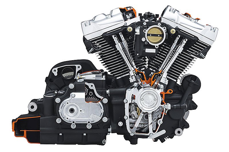 Harley Davidson M8 engine cutaway