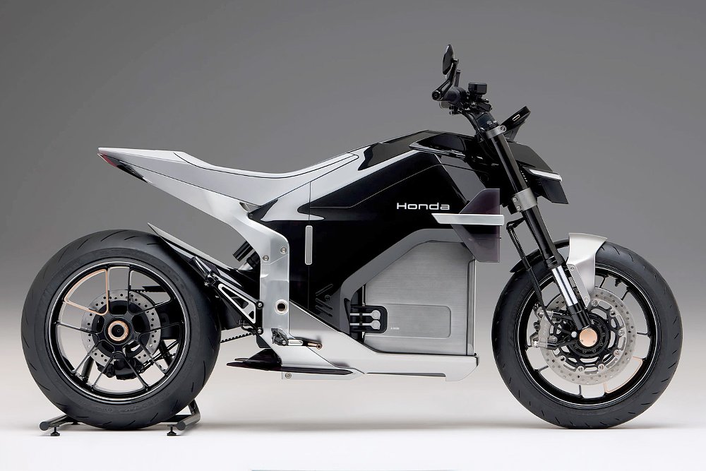 A side profile shot of Honda's EV Fun Concept from EICMA 2024.