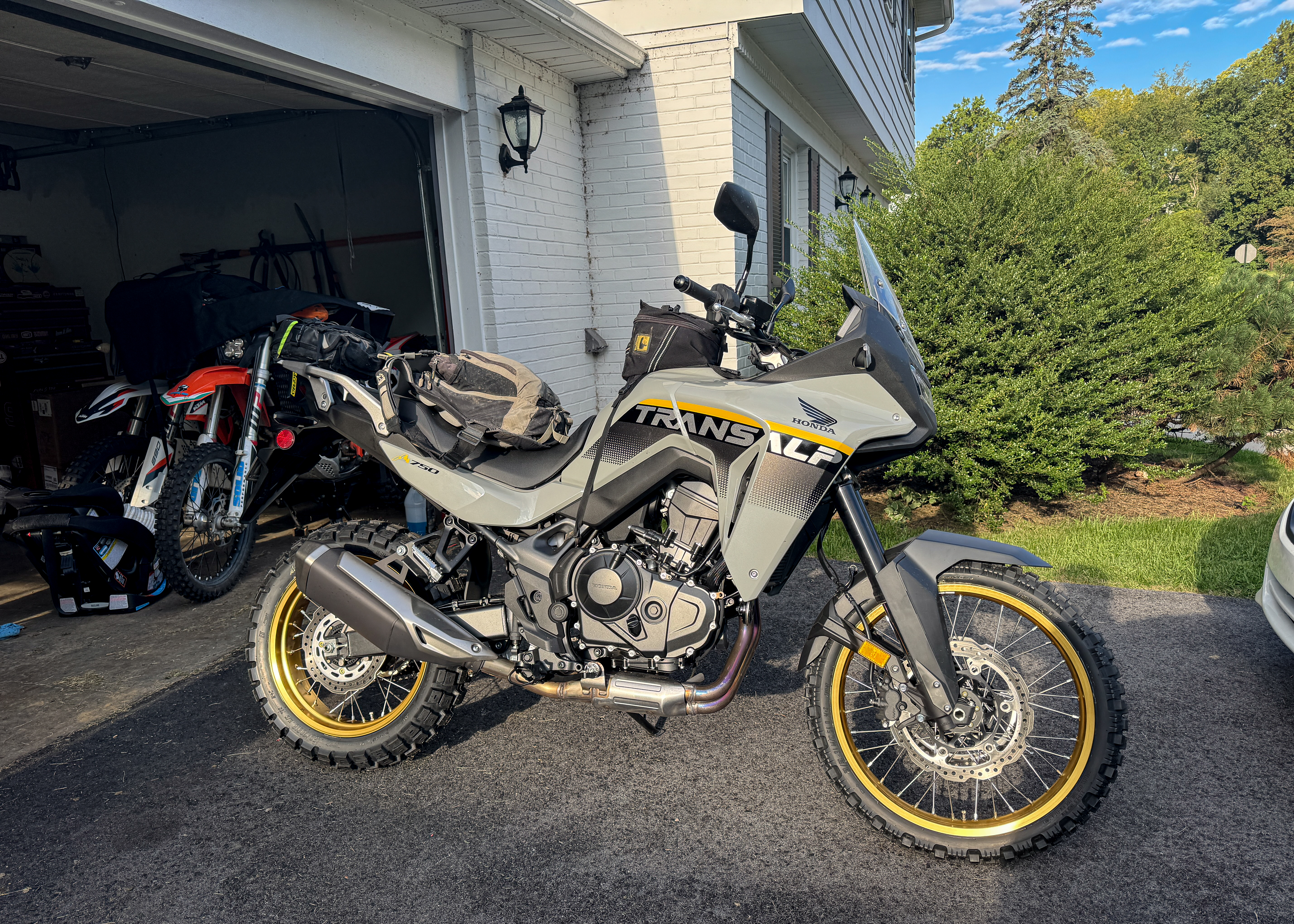 Getting the Honda Transalp Set for Riding