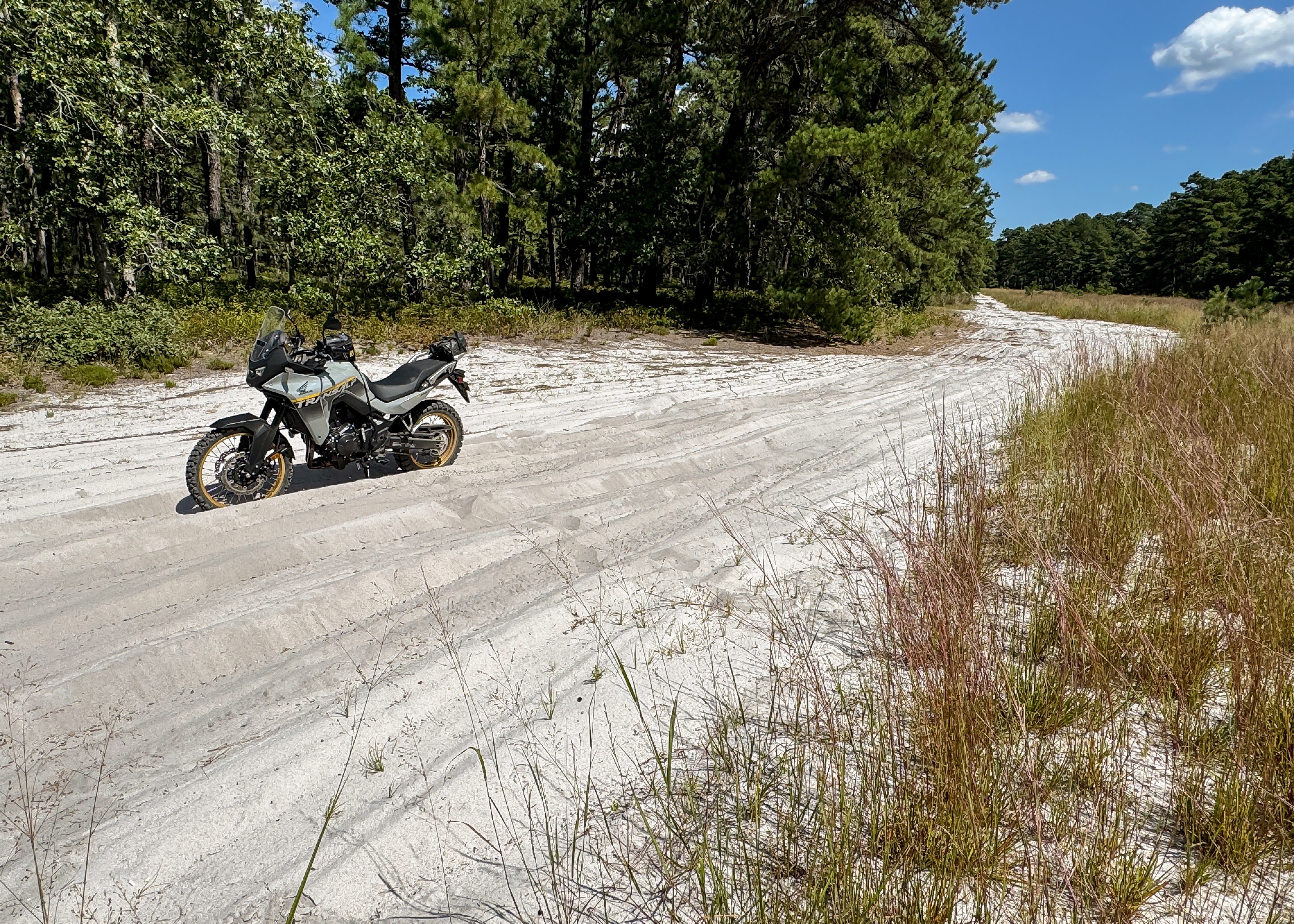 2025 Honda Transalp in the Sand