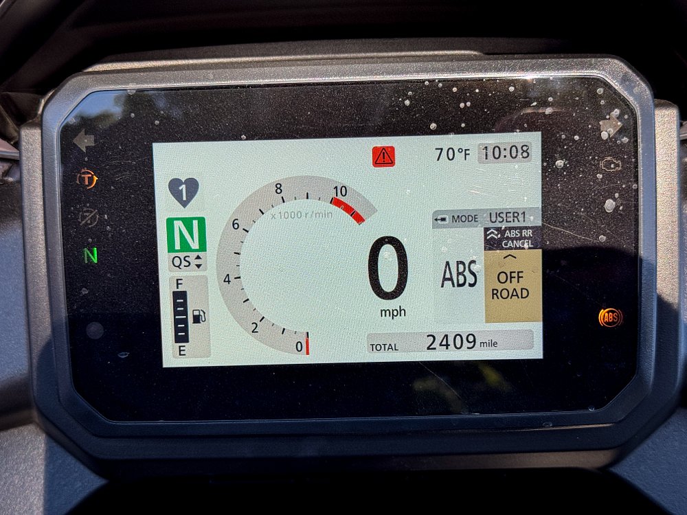 2025 Honda Transalp Off-Road ABS Setting