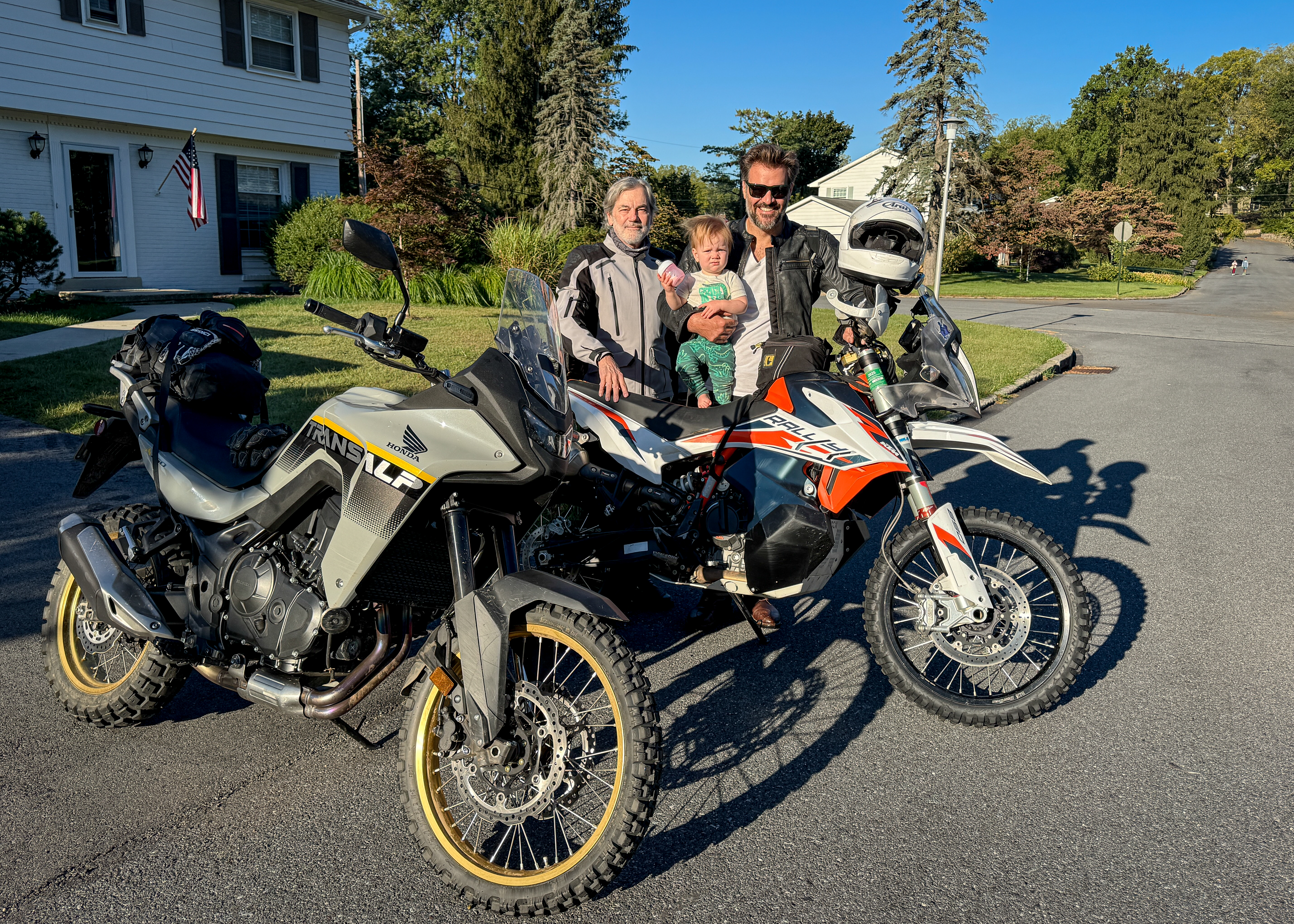 Lance Oliver and Spurgeon Dunbar and 2025 Honda Transalp